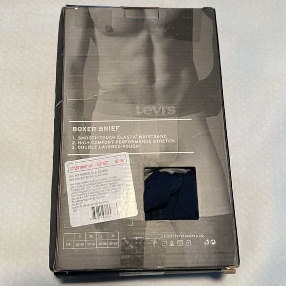Levis Boxer Briefs Mens XL 3 Pack Performance Microfiber - Picture 2 of 4